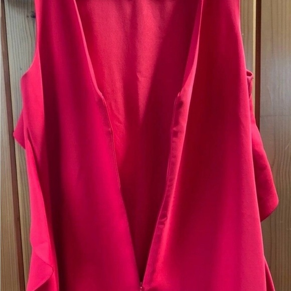 Trina Turk Scarlet Midi Dress with Ruffle Detail - Picture 13 of 13